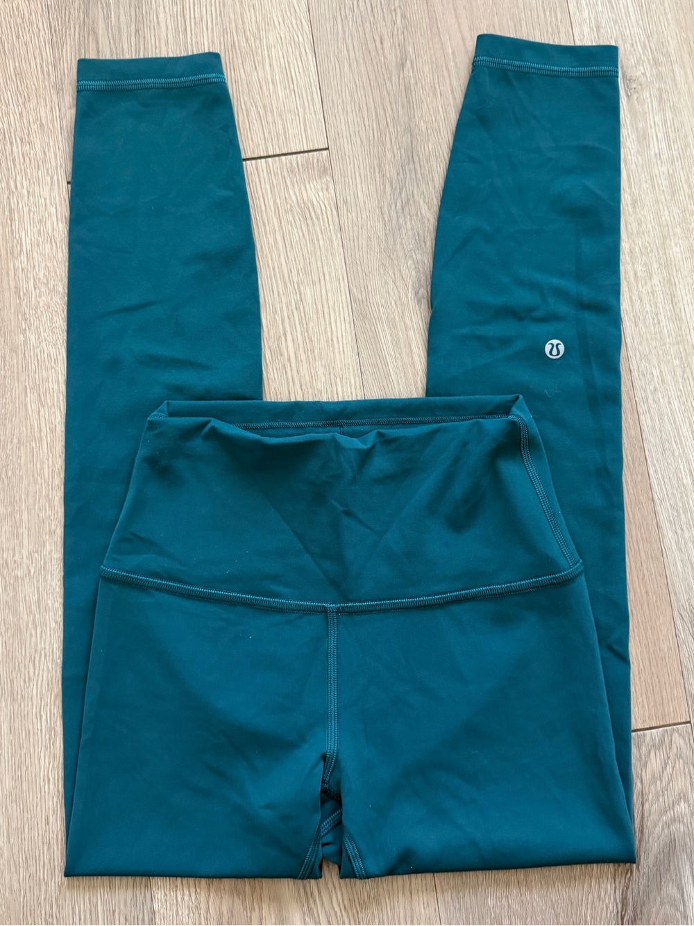 Lululemon Womens Wunder Train Leggings Size 4 Green Jasper 25 In Inseam